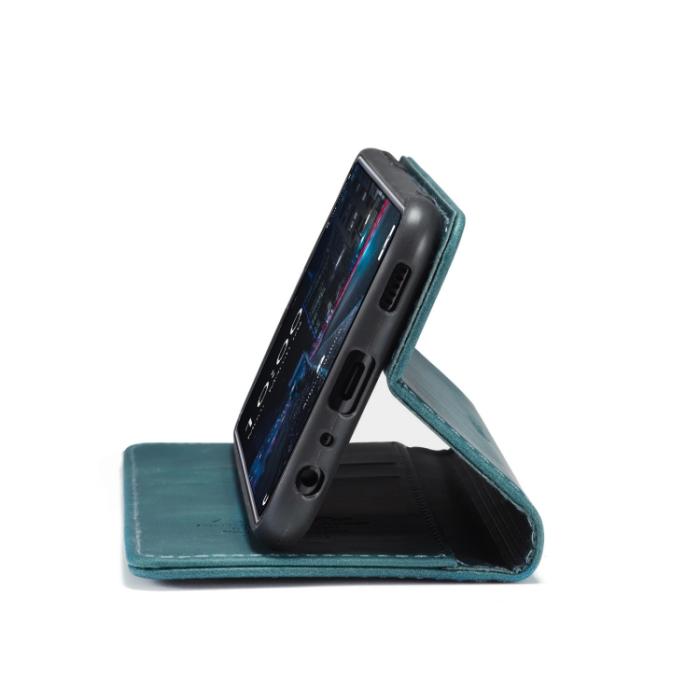 Bild 6, CASEME Samsung Galaxy A33 5G Fodral Retro Blå/Grön