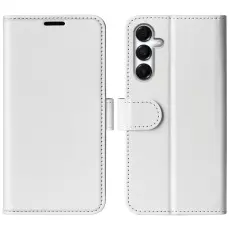 Samsung Galaxy A17 Fodral Crazy Horse L&auml;der Vit