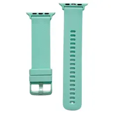 Apple Watch 42/44/45/46/49 mm Armband Silikon Cyan