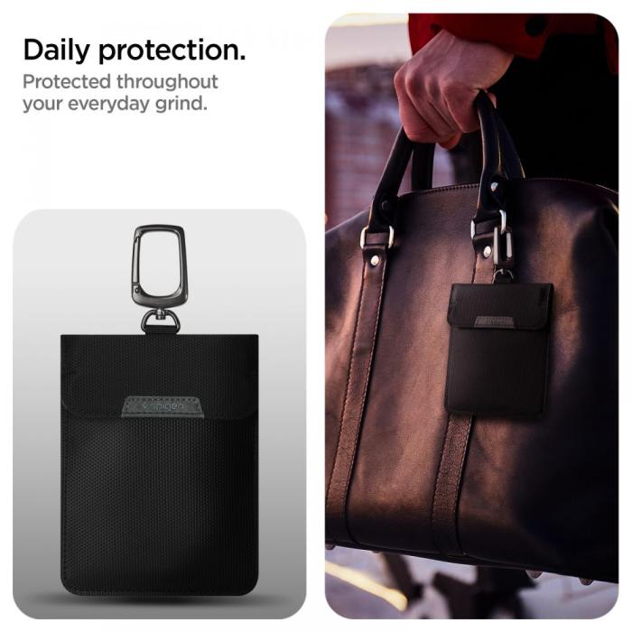 Bild 4, Spigen RFID Väska För Bilnyckel Svart
