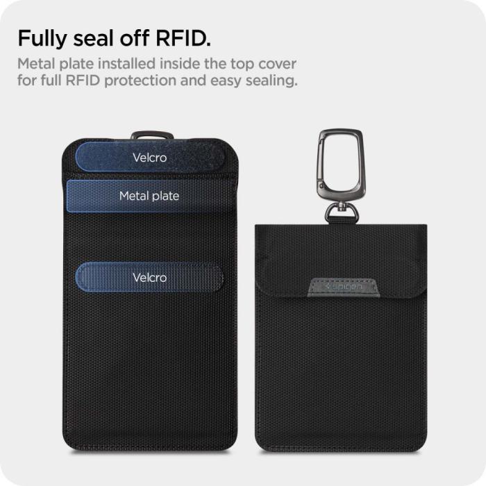 Bild 5, Spigen RFID Väska För Bilnyckel Svart