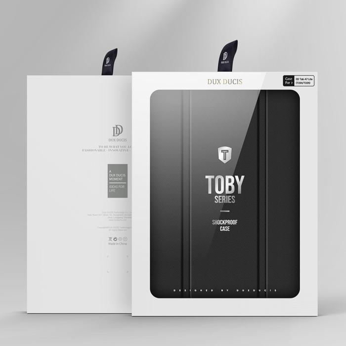 Bild 5, DUX DUCIS Samsung Galaxy Tab A7 Lite Fodral TOBY Armor Svart