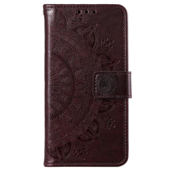 Bild 5, Sony Xperia 1 VI Mandala Läder Fodral Brun