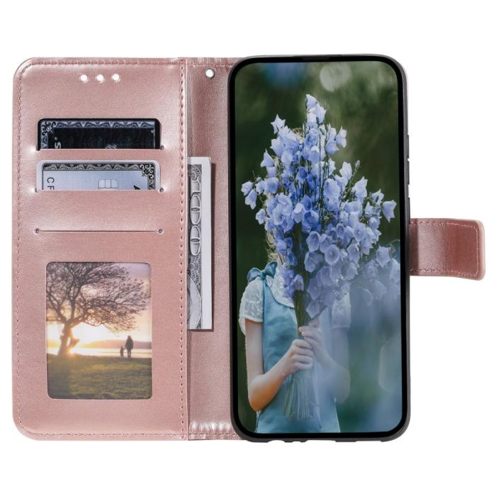Bild 2, Sony Xperia 1 VI Mandala Läder Fodral Roséguld