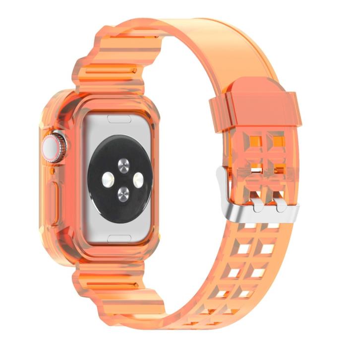 Bild 3, Apple Watch 38/40/41mm Kristall Skal/Armband Orange