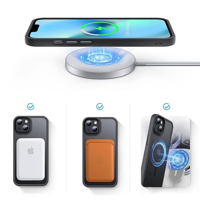 Bild 3, Tech-Protect iPhone 13 Pro Skal Magmat MagSafe Matt Svart