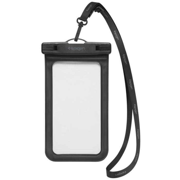 Bild 2, Spigen 2-PACK Universal Vattentät Påse / Mobilväska Svart