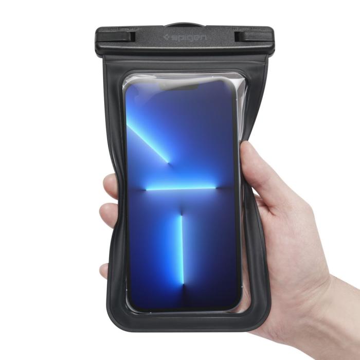 Bild 6, Spigen 2-PACK Universal Vattentät Påse / Mobilväska Svart