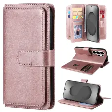 Samsung Galaxy S26 Ultra Fodral Multifunktionellt L&auml;der Ros&eacute;guld