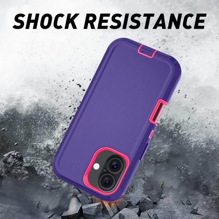 Bild 5, iPhone 16 Skal Extreme Shockproof Hybrid Lila