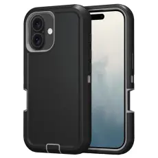 iPhone 16 Skal Extreme Shockproof Hybrid Svart