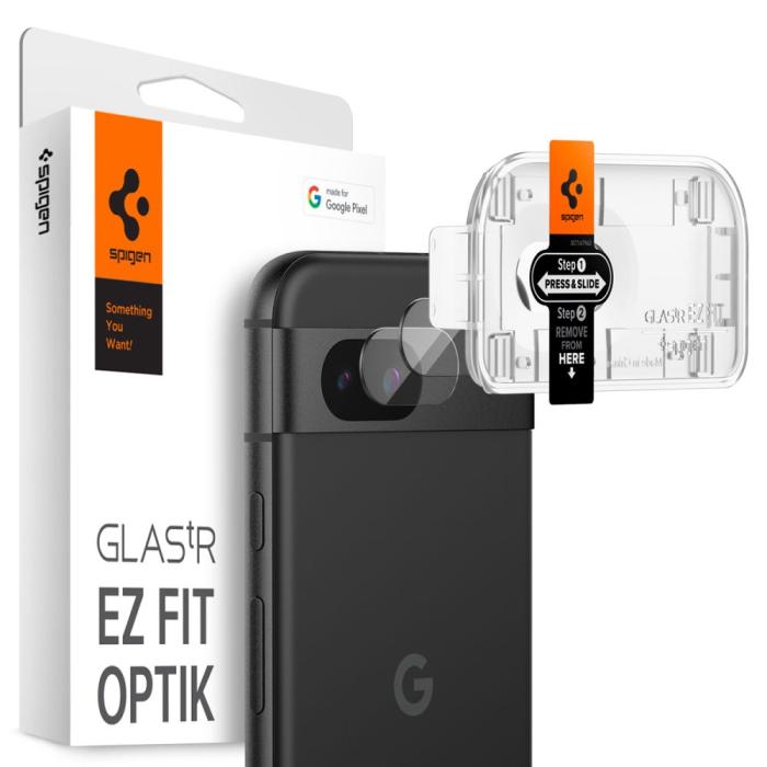 Bild 1, Spigen Google Pixel 8a 2-PACK Optik.tR 