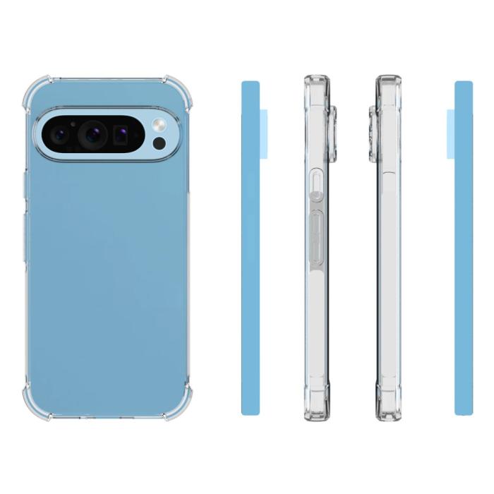 Bild 5, Google Pixel 9/9 Pro Skal Shockproof TPU Transparent