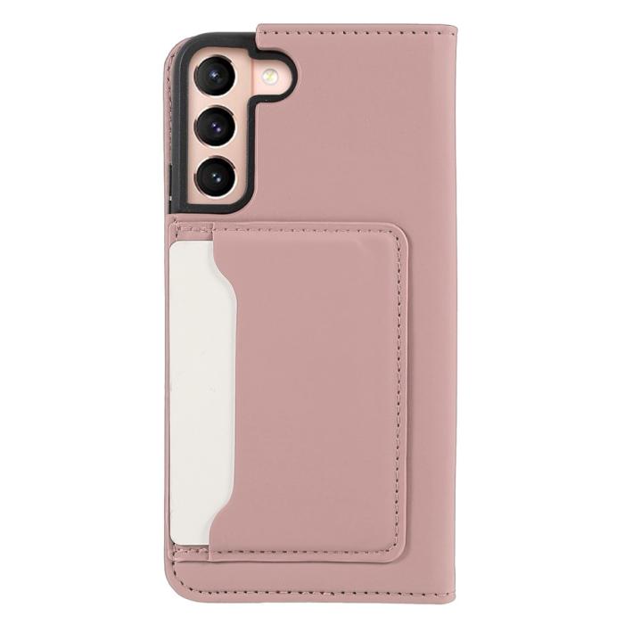 Bild 3, Samsung Galaxy S22 Plus Fodral Flip Med Kortfack Roséguld