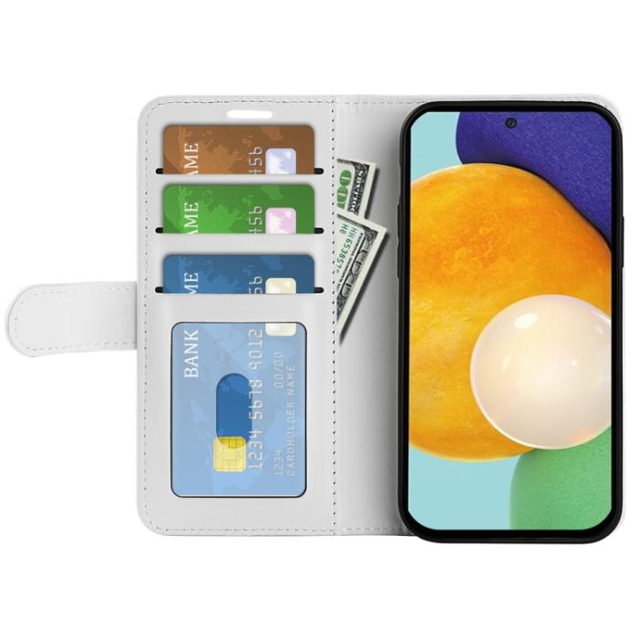 Bild 4, Samsung Galaxy A13 4G Fodral Klassisk Struktur Vit