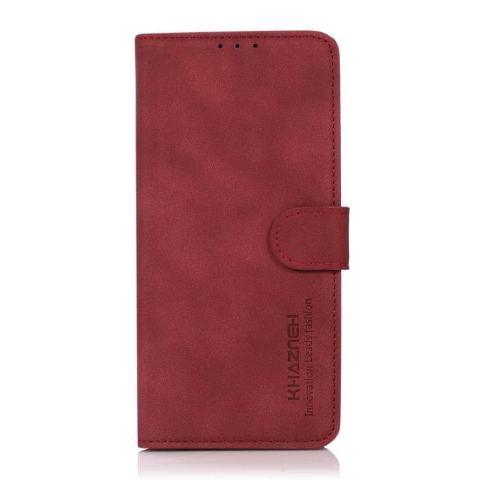 Bild 2, KHAZNEH Samsung Galaxy A04s / A13 5G Fodral Retro Läder Vinröd