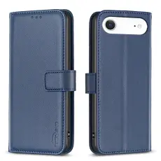 BINFEN iPhone Air Fodral L&auml;der Bl&aring;