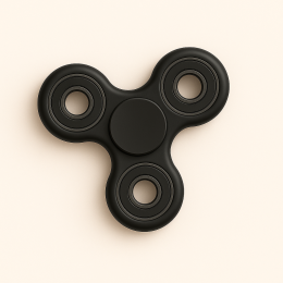 Fidget Spinner Ultra Spin Trio Metal - Svart
