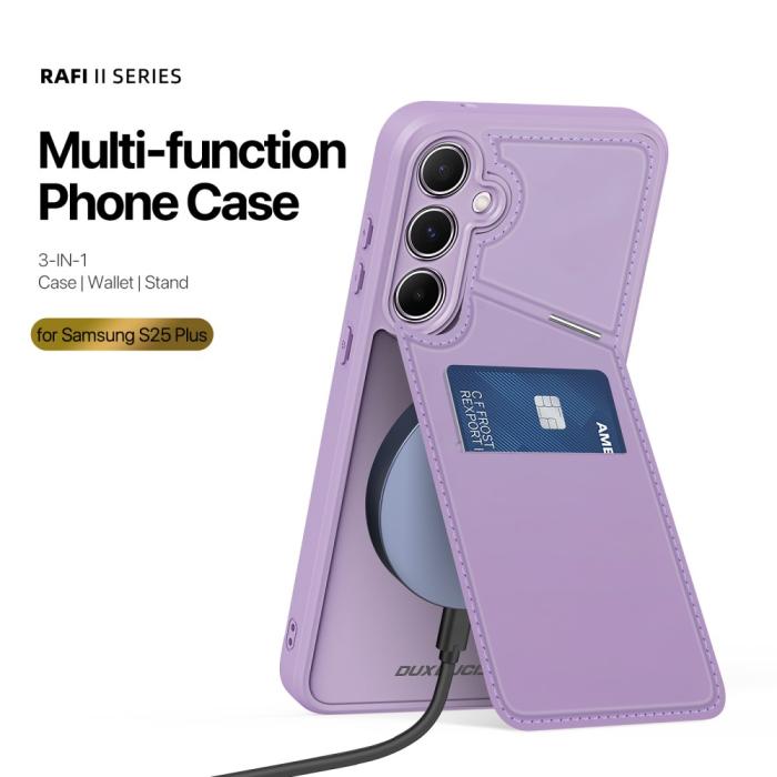 Bild 2, DUX DUCIS Galaxy S25 Plus Skal RFID Rafi II Series Lila/Rosa