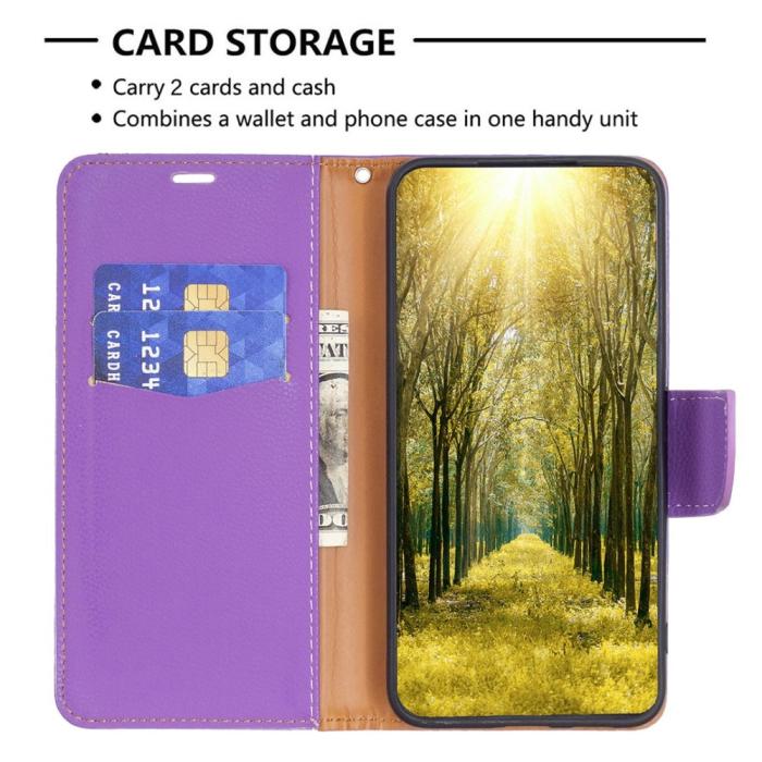 Bild 3, Xiaomi 12T / 12T Pro Fodral Shark Litchi Lila