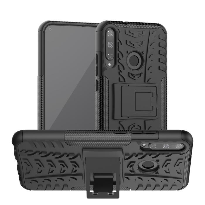 Bild 1, Huawei P40 Lite E - Ultimata Stöttåliga Skalet med Stöd - Svart