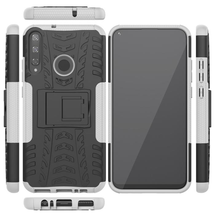 Bild 3, Huawei P40 Lite E - Ultimata Stöttåliga Skalet med Stöd - Vit