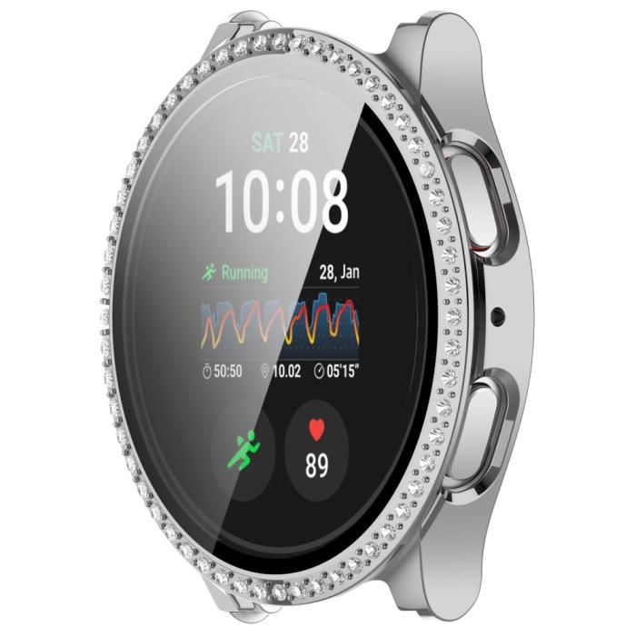 Bild 2, Galaxy Watch 7 44 mm Skal Med Skärmskydd Strass Silver
