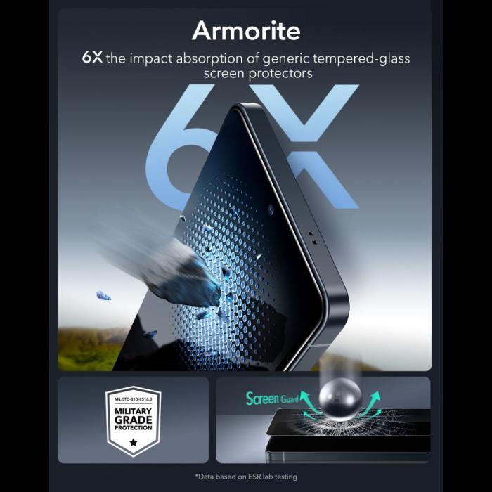 Bild 6, ESR Galaxy S26 Ultra Skärmskydd UltraFit Armorite Pro Härdat Privacy