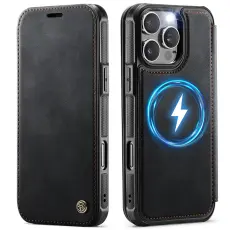 CASEME iPhone 16 Pro Max Skal RFID Pl&aring;nbok Svart
