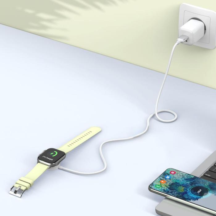 Bild 5, Tech-Protect 1m Apple Watch Laddare UltraBoost USB-C Vit