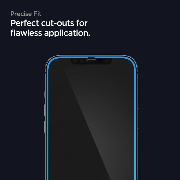 Bild 6, Spigen iPhone 12 / 12 Pro Skärmskydd Glass FC Härdat Glas