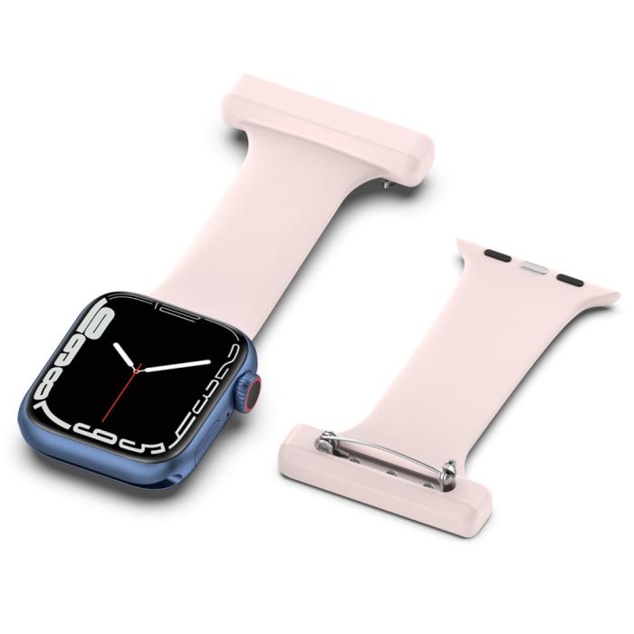 Bild 5, Apple Watch 42/44/45/49 mm Rem Sjuksköterska Ljus Rosa