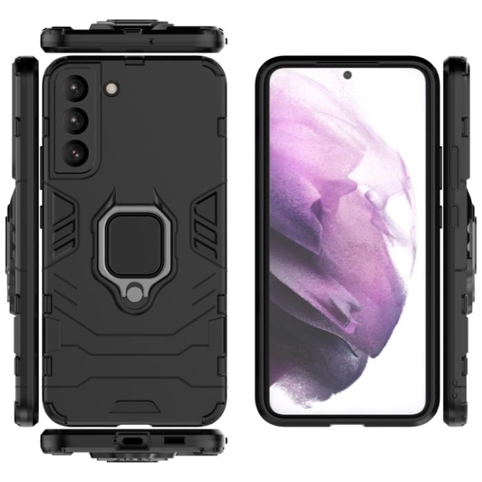 Bild 3, Samsung Galaxy S22 Skal Hybrid Ring Armor Svart