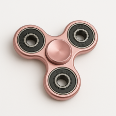 Fidget Spinner Ultra Spin Trio Metal - Ros&eacute;guld
