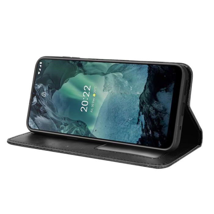 Bild 5, Nokia G11 / G21 Fodral Flip Retro Svart