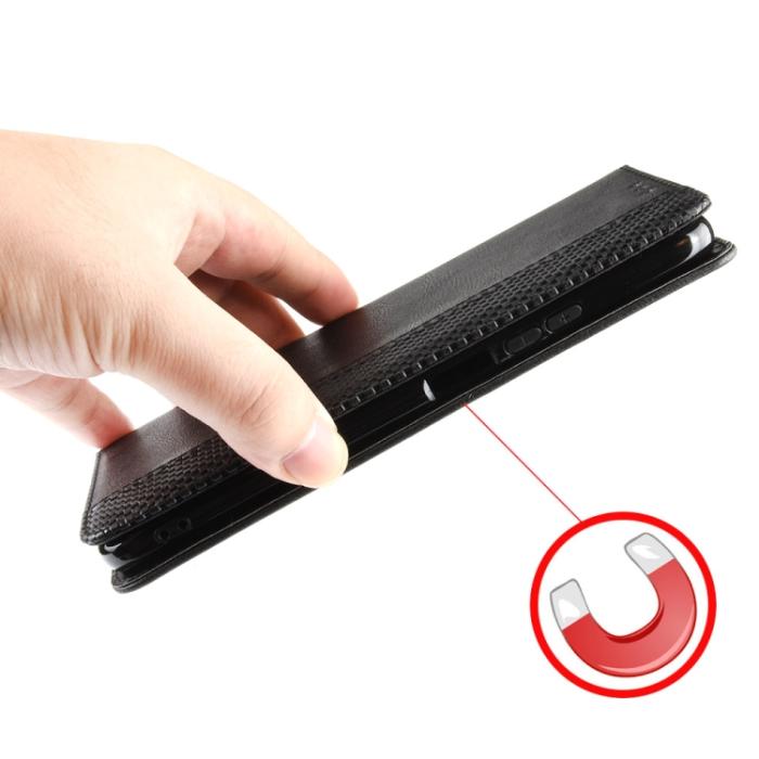 Bild 6, Nokia G11 / G21 Fodral Flip Retro Svart