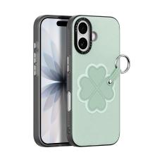 DUX DUCIS iPhone 17 Skal PU-L&auml;der Kl&ouml;ver Gr&ouml;n