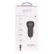 GEAR Billaddare 2.4A 2xUSB Inkl. 1m USB-C Kabel Svart
