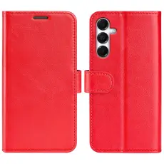 Samsung Galaxy A17 Fodral Crazy Horse L&auml;der R&ouml;d