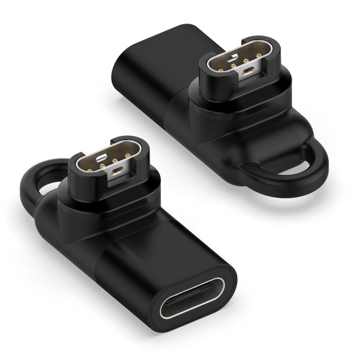 Bild 1, Garmin Laddningsadapter 90 Grader Elbow Svart