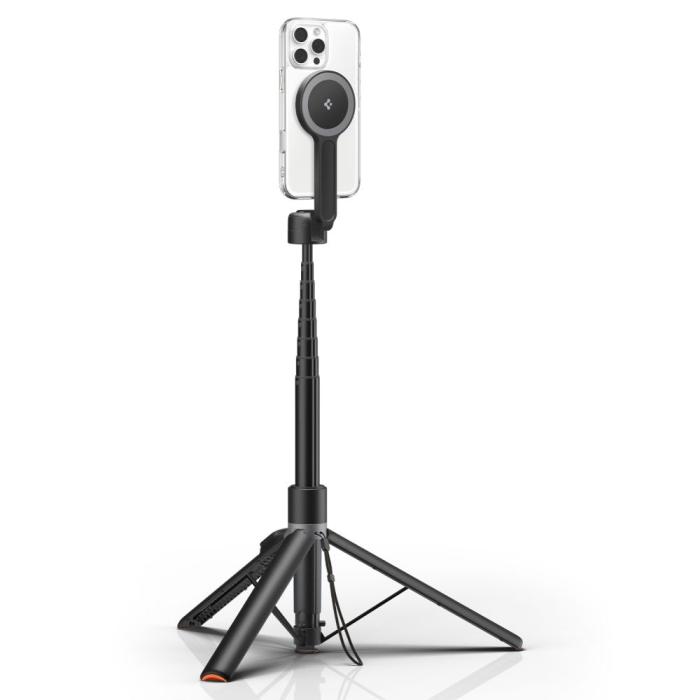 Bild 4, Spigen 168 cm MagSafe Bluetooth Selfiestick Tripod Svart