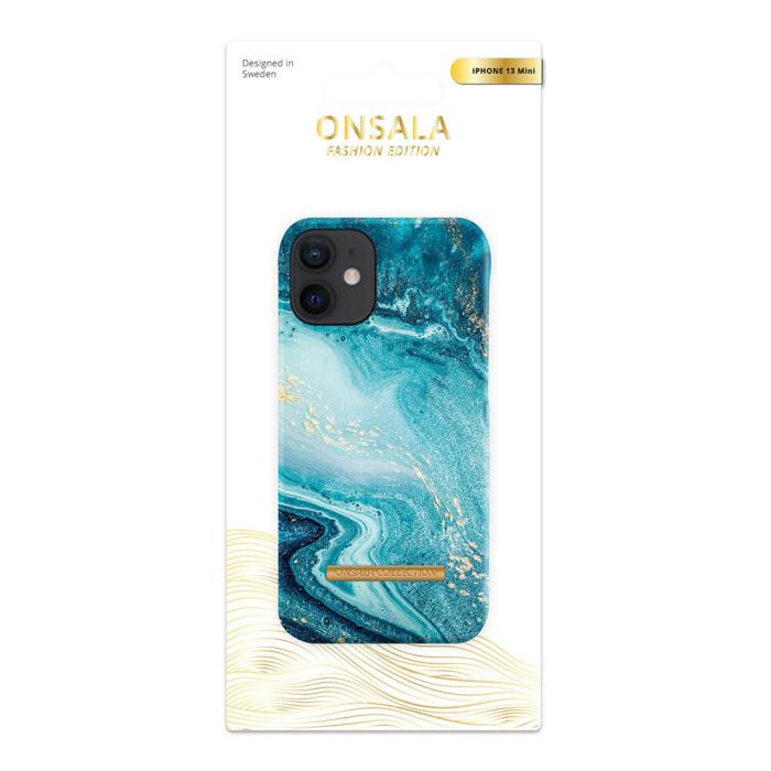 Bild 2, ONSALA iPhone 13 Mini Mobilskal Marmor Blue Sea