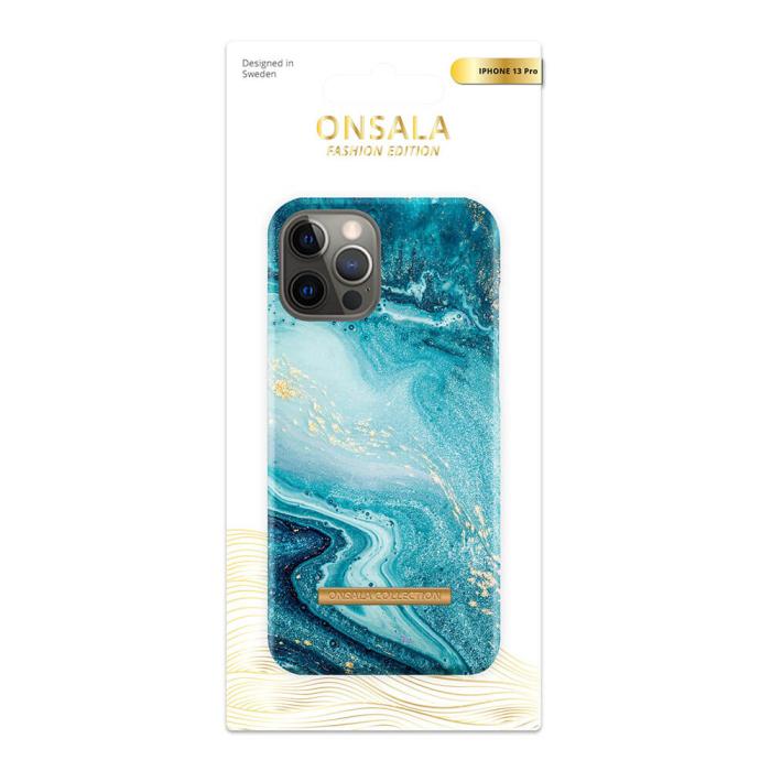 Bild 2, ONSALA iPhone 13 Pro Mobilskal Marmor Blue Sea