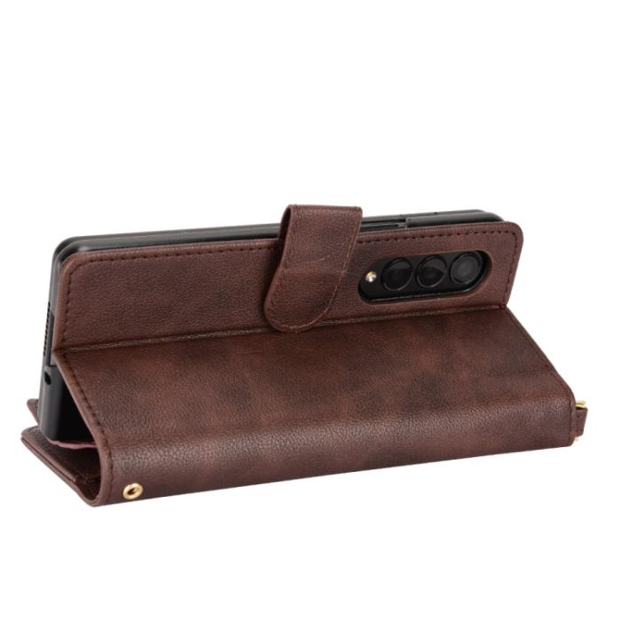 Bild 4, Galaxy Z Fold 3 Fodral Multifunktionell Brun
