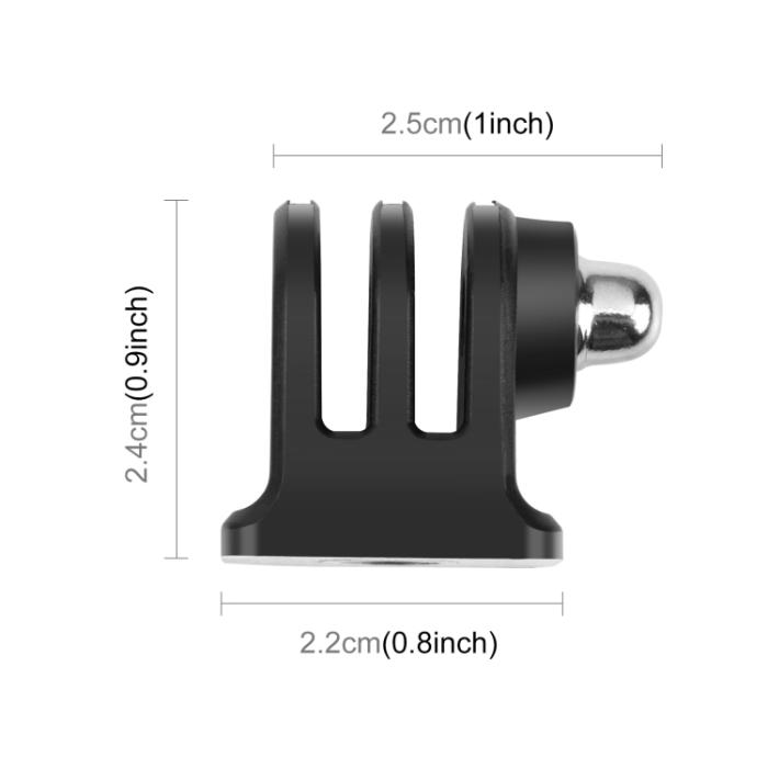 Bild 2, PULUZ Tripod Adapter GoPro/DJI/Insta360 Actionkameror Svart