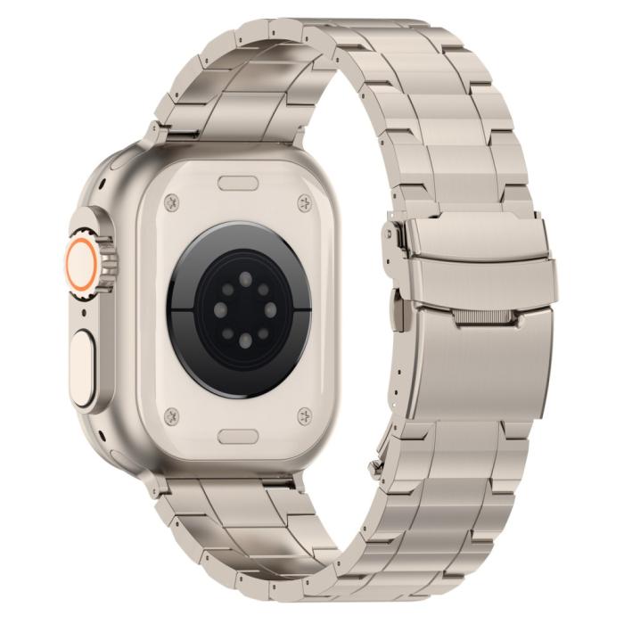 Bild 1, Apple Watch 42/44/45/49 mm Armband Steel Titanium