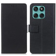 Motorola Edge 60 / 60 Fusion Fodral L&auml;der Svart