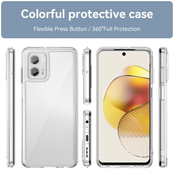 Bild 2, Motorola Moto G73 5G Skal Robust Hybrid Transparent