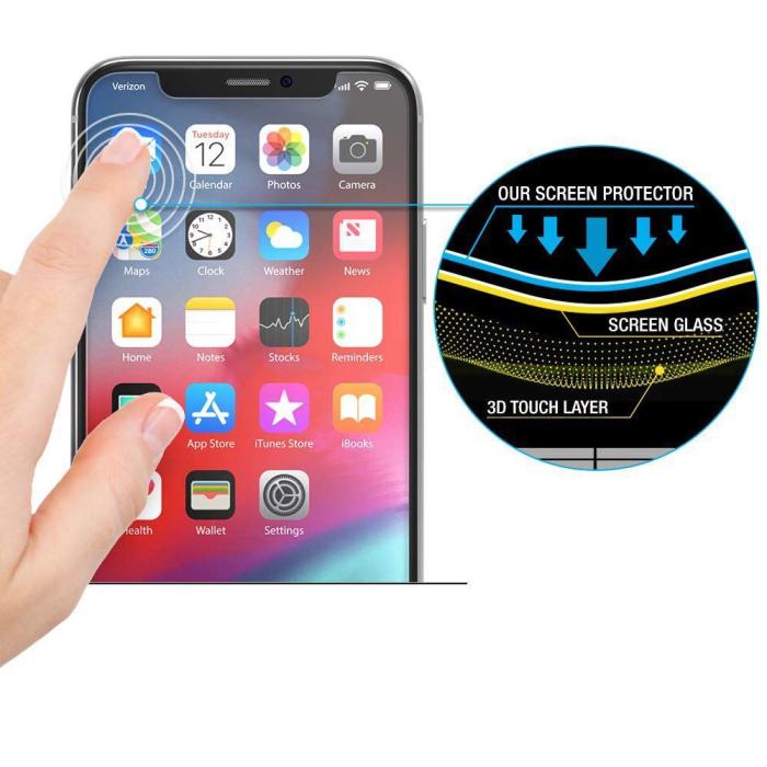 Bild 3, HOFI iPhone 11 / XR Skärmskydd Heltäckande Hybrid Glas