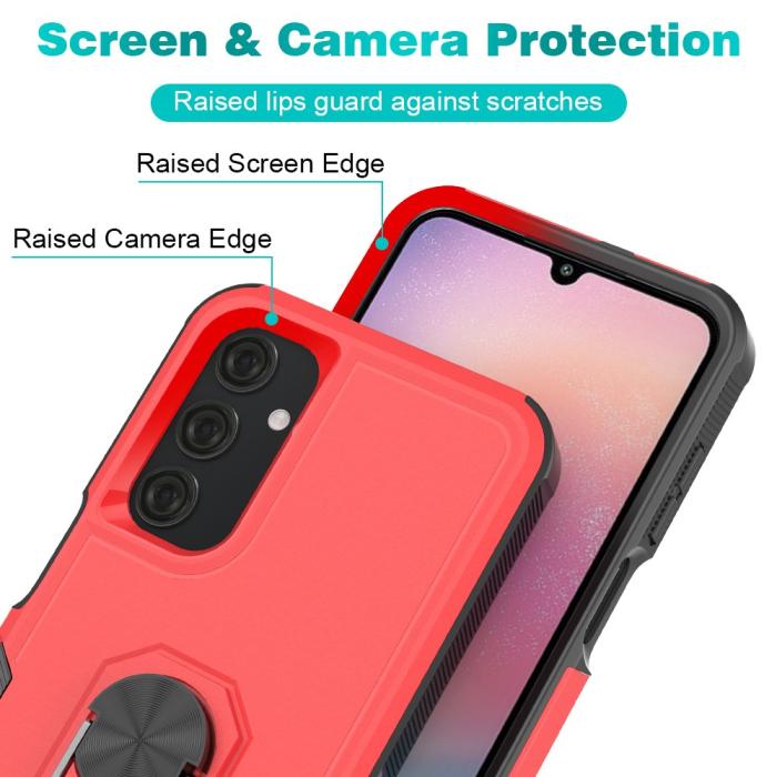 Bild 3, Samsung Galaxy A25 5G Skal Ring Shockproof Xtreme Röd